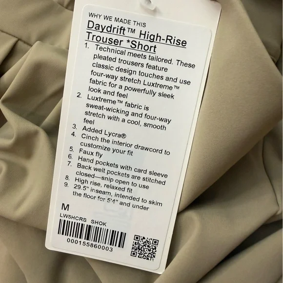 Lululemon Day-drift High Rise Wide Leg Trouser M (Short) Shear Oak (Sold Out) - Picture 11 of 12